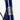 Macaron métallique BeBikeen apposé sur le cadre bleu marine, signature d’un design soigné et d’une fabrication pensée pour durer.