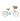 Vélo enfant Bebikeen 16 pouces bleu turquoise pour enfants de 4 à 6 ans, léger, élégant et sûr avec panier en osier naturel, vue de profil droit.