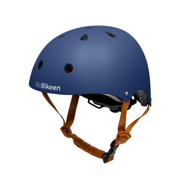 Casque vélo enfant BeBikeen bleu marine, taille XS, adapté aux enfants de 2 à 6 ans.