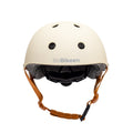 Casque vélo enfant BeBikeen XS crème, vue de face, pour enfants de 2 à 6 ans.