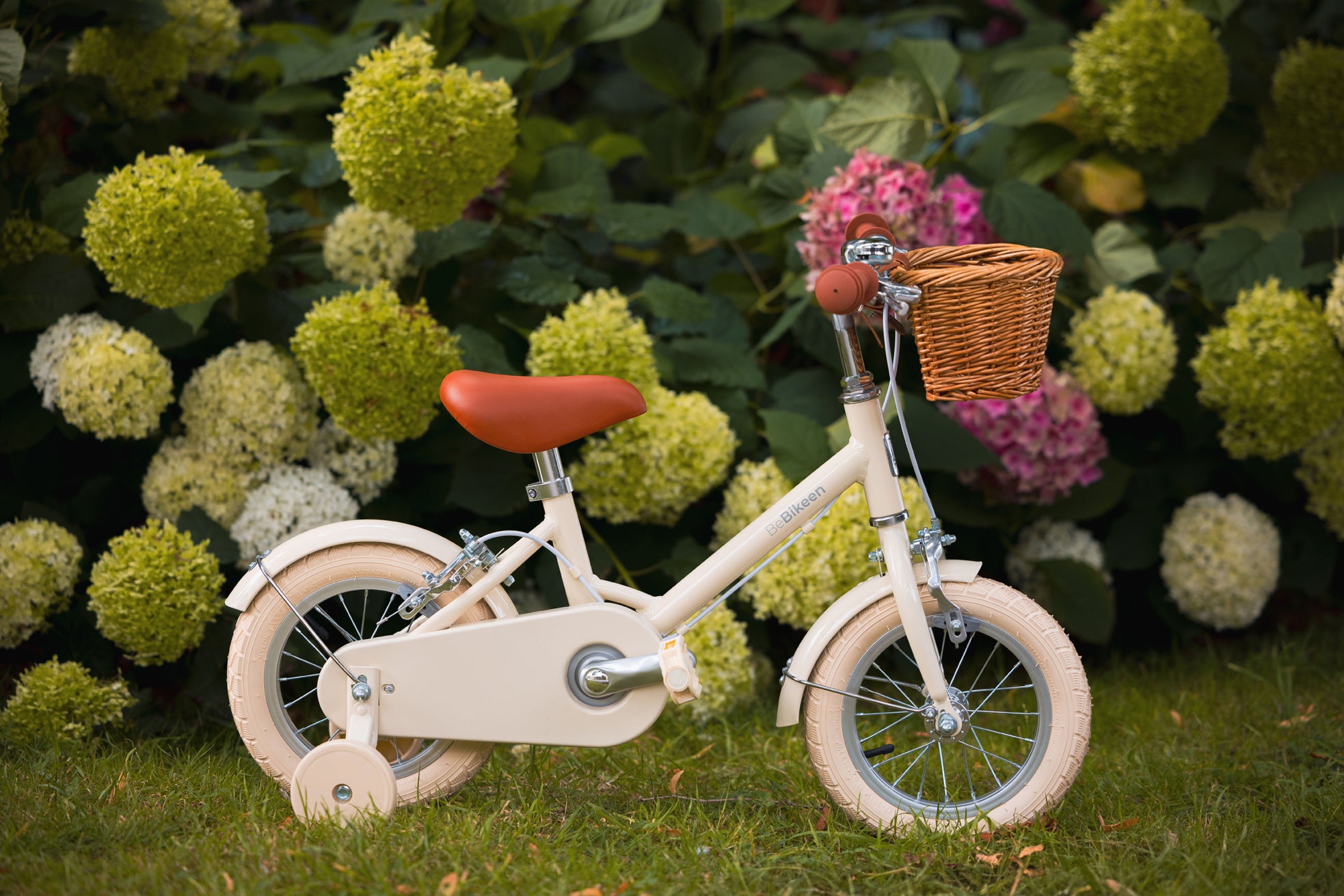 12 Zoll Creme Kinderfahrrad 2-4 Jahre | BeBikeen