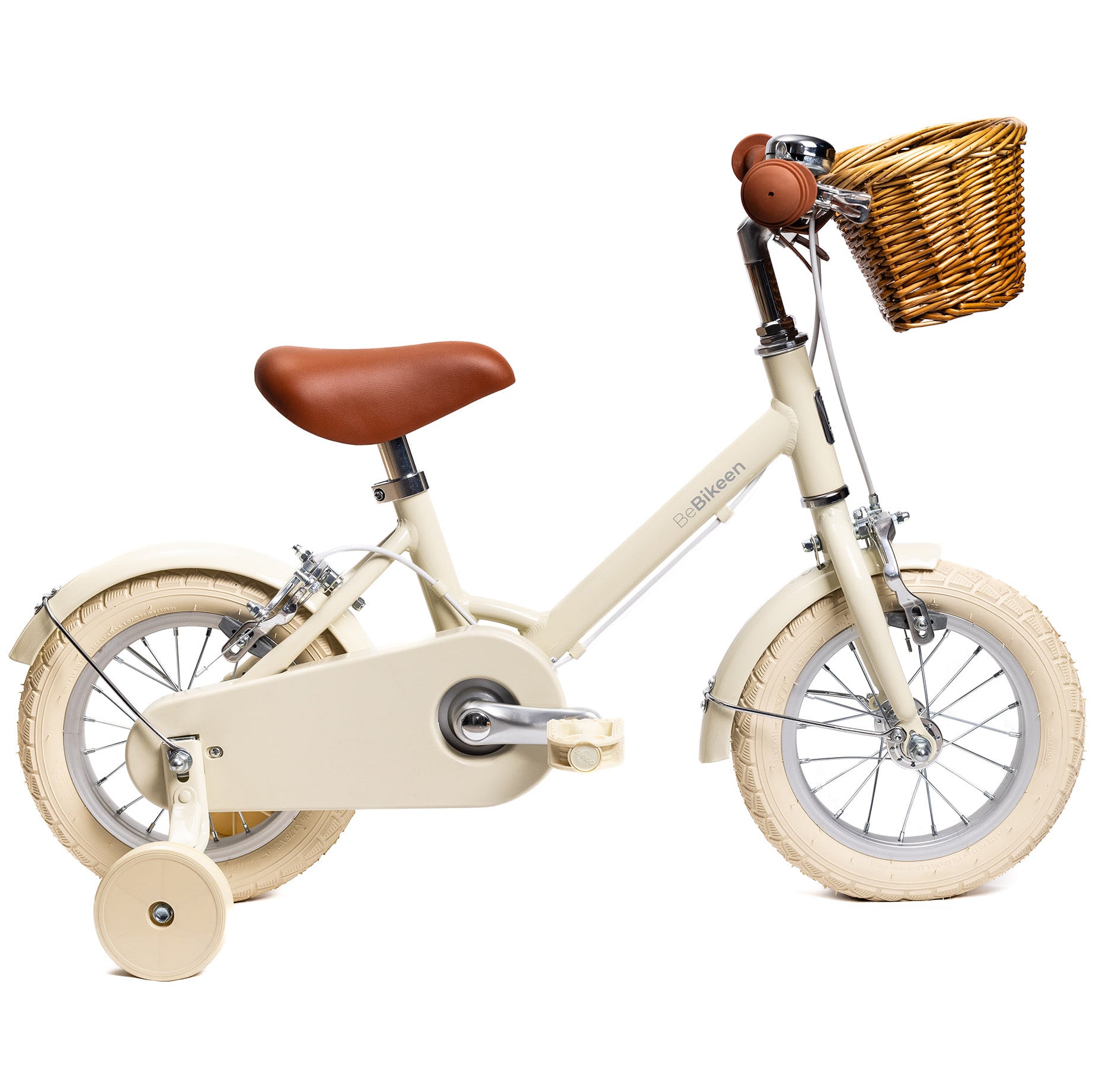 12 Zoll Creme Kinderfahrrad 2-4 Jahre | BeBikeen