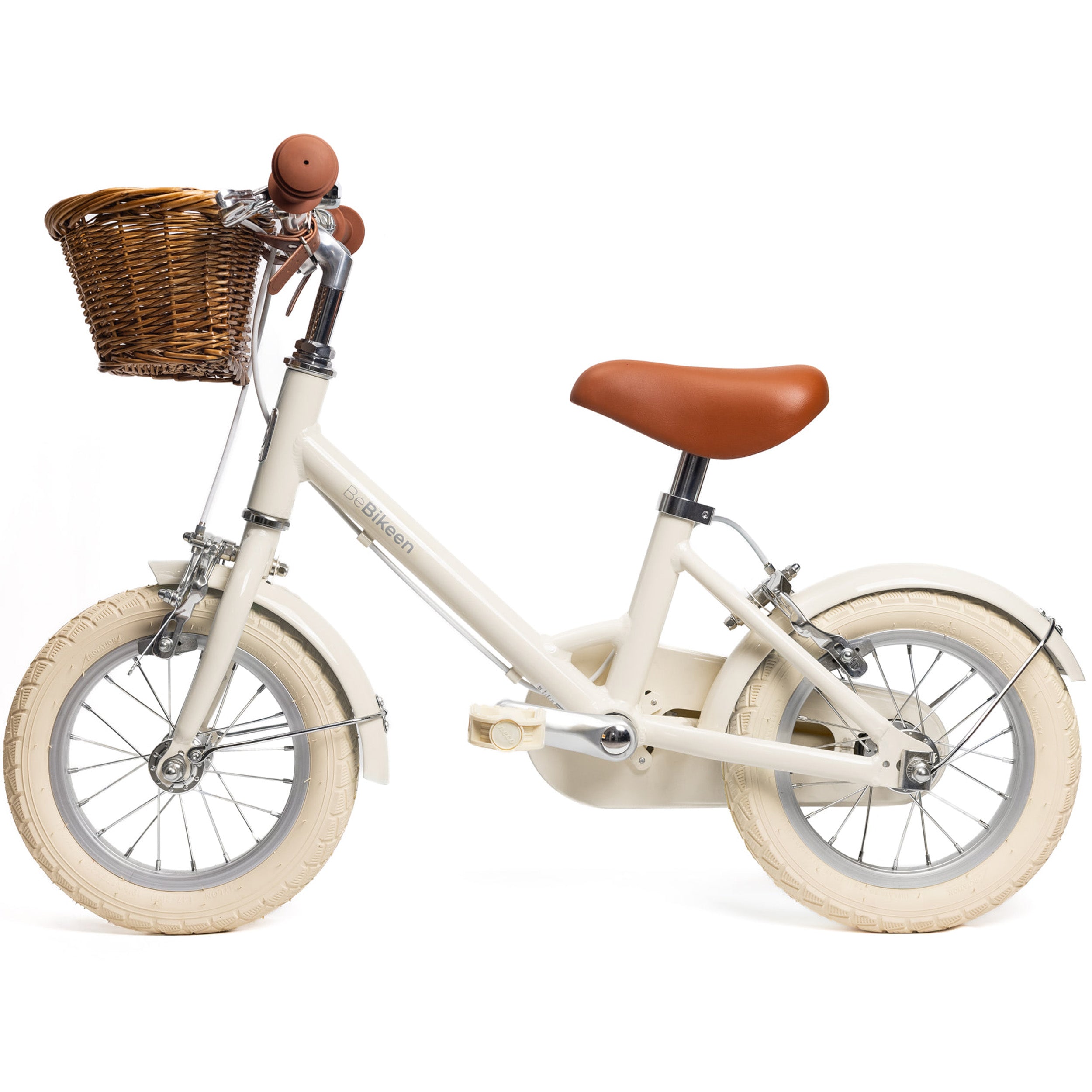 12 Zoll Creme Kinderfahrrad 2-4 Jahre | BeBikeen