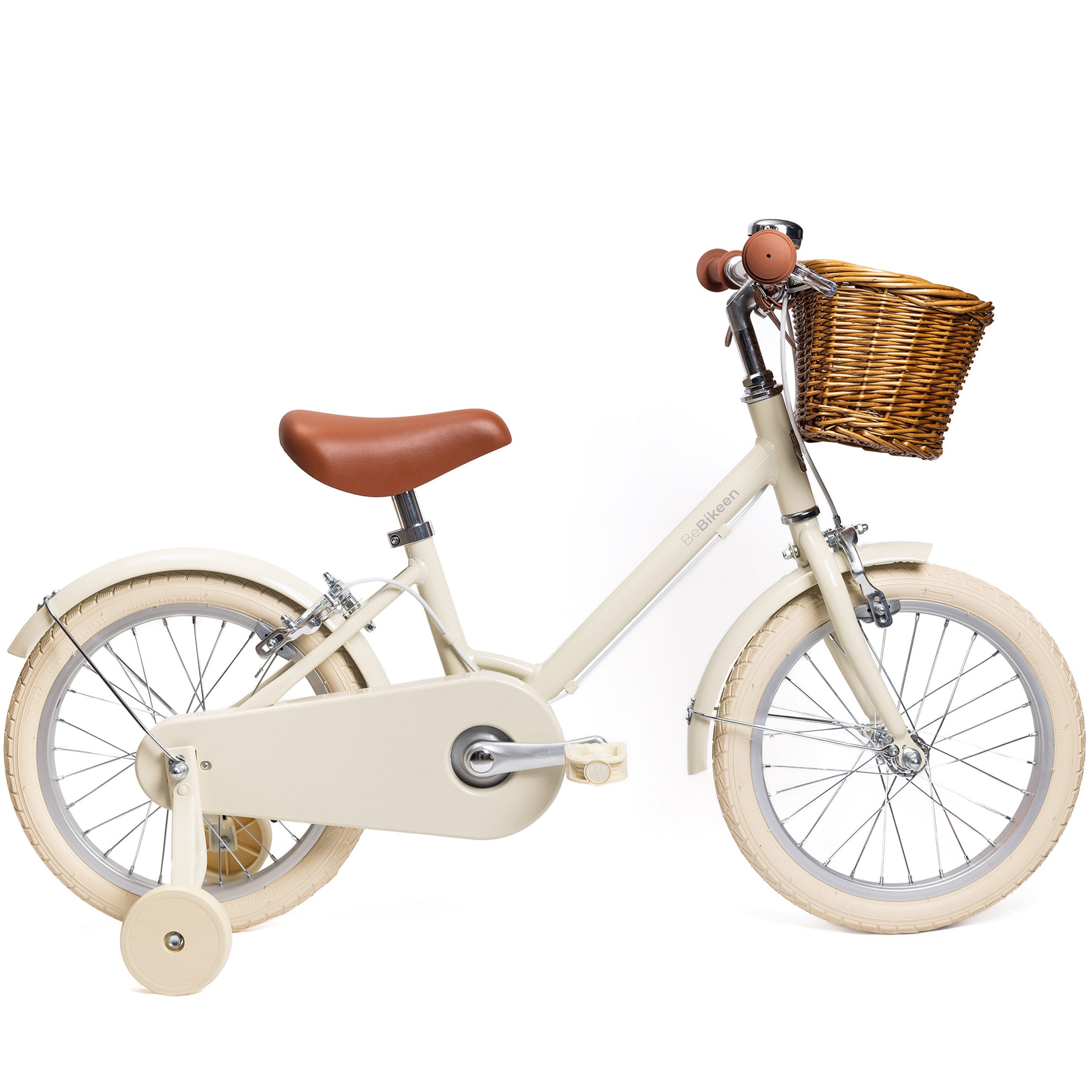 16 Zoll Creme Kinderfahrrad 4-6 Jahre | BeBikeen
